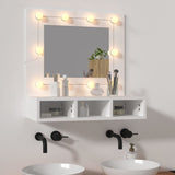 NNEVL Mirror Cabinet with LED White 60x31.5x62 cm