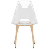 NNEVL Dining Chairs 2 pcs Transparent PET