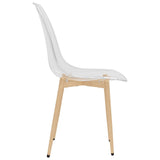 NNEVL Dining Chairs 2 pcs Transparent PET