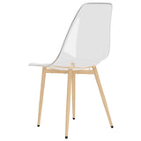 NNEVL Dining Chairs 2 pcs Transparent PET