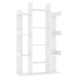 NNEVL Book Cabinet White 86x25.5x140 cm Chipboard
