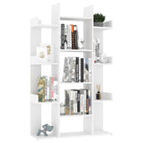 NNEVL Book Cabinet White 86x25.5x140 cm Chipboard