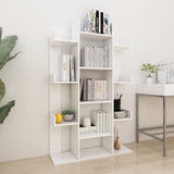 NNEVL Book Cabinet White 86x25.5x140 cm Chipboard