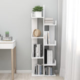 NNEVL Book Cabinet White 48x25.5x140 cm Chipboard