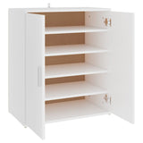 NNEVL Shoe Cabinet White 60x35x70 cm Chipboard