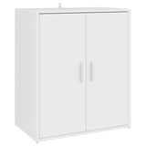 NNEVL Shoe Cabinet White 60x35x70 cm Chipboard