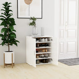 NNEVL Shoe Cabinet White 60x35x70 cm Chipboard