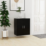 NNEVL Shoe Cabinet Black 60x35x70 cm Chipboard