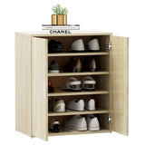 NNEVL Shoe Cabinet Sonoma Oak 60x35x70 cm Chipboard