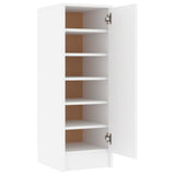 NNEVL Shoe Cabinet White 32x35x92 cm Chipboard