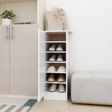 NNEVL Shoe Cabinet White 32x35x92 cm Chipboard