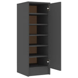 NNEVL Shoe Cabinet Grey 32x35x92 cm Chipboard