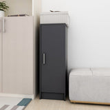 NNEVL Shoe Cabinet Grey 32x35x92 cm Chipboard