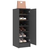 NNEVL Shoe Cabinet Grey 32x35x92 cm Chipboard