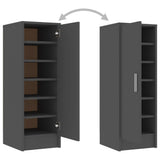 NNEVL Shoe Cabinet Grey 32x35x92 cm Chipboard
