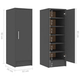 NNEVL Shoe Cabinet Grey 32x35x92 cm Chipboard