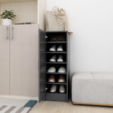 NNEVL Shoe Cabinet Grey 32x35x92 cm Chipboard