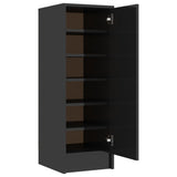 NNEVL Shoe Cabinet High Gloss Black 32x35x92 cm Chipboard