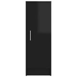 NNEVL Shoe Cabinet High Gloss Black 32x35x92 cm Chipboard