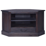 NNEVL Corner TV Cabinet Light Black 80x40x49 cm Solid Wood Mahogany