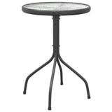 NNEVL Garden Table Ø50x71 cm Steel Anthracite