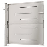NNEVL Garden Gate 100x100 cm Stainless Steel