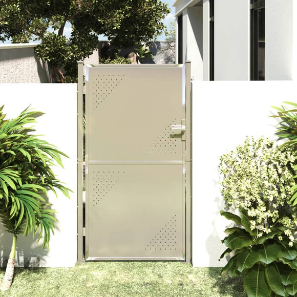 NNEVL Garden Gate 100x180 cm Stainless Steel