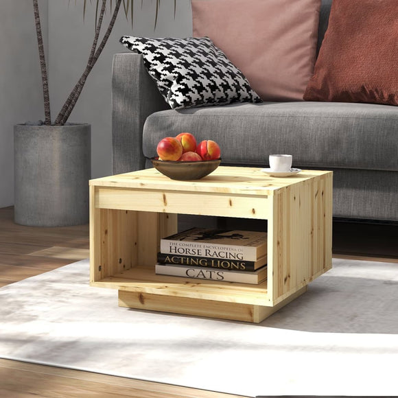 NNEVL Coffee Table 50x50x33.5 cm Solid Firwood