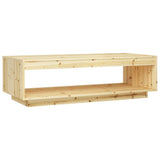 NNEVL Coffee Table 110x50x33.5 cm Solid Firwood