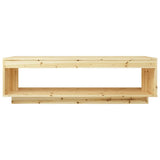 NNEVL Coffee Table 110x50x33.5 cm Solid Firwood