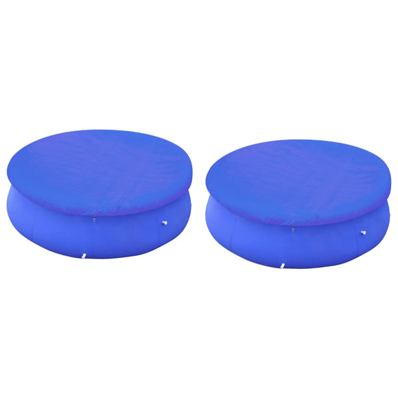 NNEVL Pool Covers 2 pcs for 360-367 cm Round Above-Ground Pools
