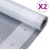 NNEVL Leno Tarpaulins 2 pcs 260 g/m² 4x3 m White