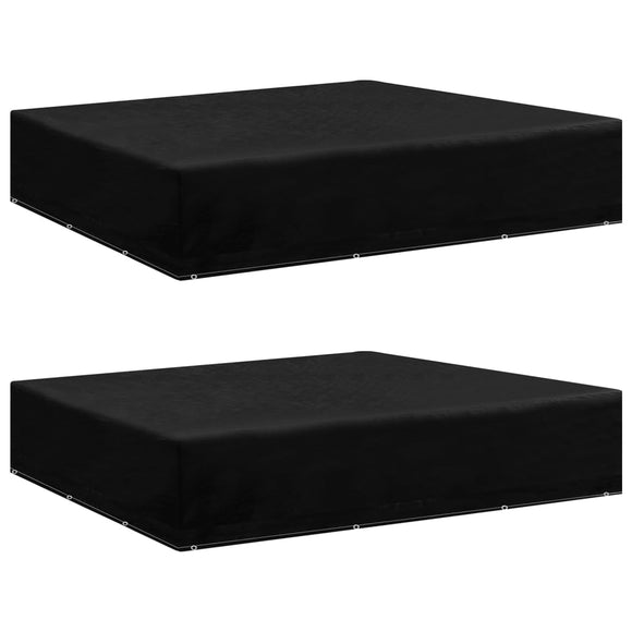 NNEVL Garden Furniture Covers 2 pcs 12 Eyelets 250x250x70 cm