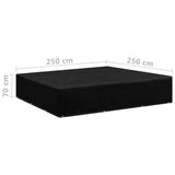 NNEVL Garden Furniture Covers 2 pcs 12 Eyelets 250x250x70 cm