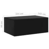 NNEVL Garden Furniture Covers 2 pcs 7 Eyelets 225x143x90 cm