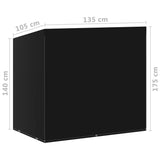 NNEVL Swing Bench Covers 2 pcs 6 Eyelets 135x105x175 cm
