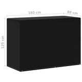 NNEVL Garden Furniture Covers 2 pcs 6 Eyelets for Gas BBQs 180x80x125 cm