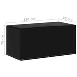 NNEVL Garden Furniture Covers 2 pcs 6 Eyelets 160x80x75 cm