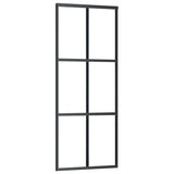 NNEVL Sliding Door with Hardware Set ESG Glass&Aluminium 76x205 cm