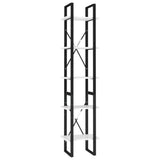 NNEVL 5-Tier Book Cabinet White 40x30x175 cm Engineered Wood