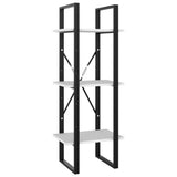 NNEVL 5-Tier Book Cabinet White 40x30x175 cm Engineered Wood