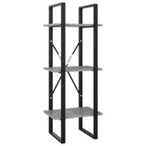 NNEVL 5-Tier Book Cabinet Concrete Grey 40x30x175 cm Engineered Wood
