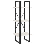 NNEVL 5-Tier Book Cabinet White 40x30x175 cm Pinewood