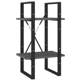 NNEVL 5-Tier Book Cabinet Grey 40x30x175 cm Pinewood