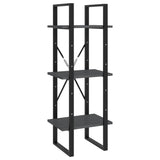 NNEVL 5-Tier Book Cabinet Grey 40x30x175 cm Pinewood