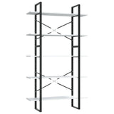 NNEVL 5-Tier Book Cabinet White 100x30x175 cm Chipboard