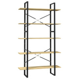 NNEVL 5-Tier Book Cabinet 100x30x175 cm Pinewood