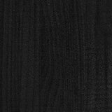NNEVL 5-Tier Book Cabinet Black 100x30x175 cm Pinewood