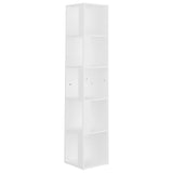 NNEVL Corner Cabinet White 33x33x164.5 cm Chipboard