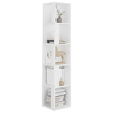 NNEVL Corner Cabinet White 33x33x164.5 cm Chipboard